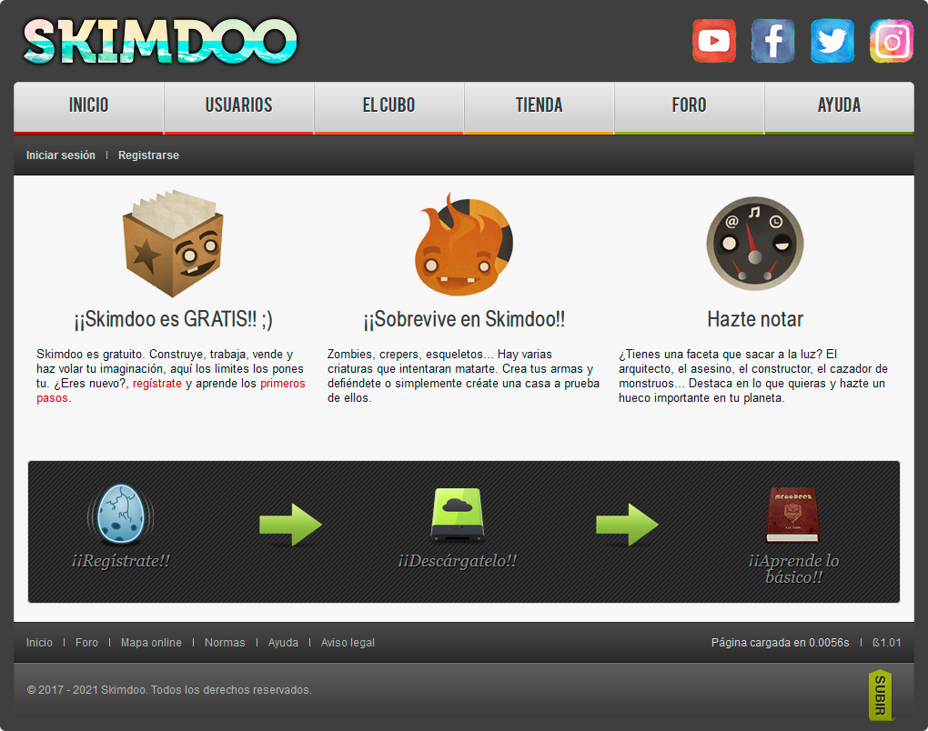 Skimdoo - Web antigua